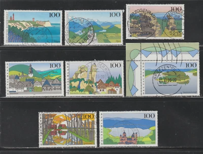 Germany 1993-96 SC# 1793 - 1807 - Eight different stamps - Used Lot # 213 - Image 1 of 2