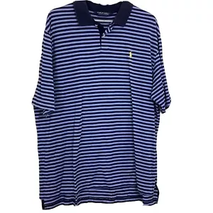 Polo Golf Ralph Lauren Herren Gr. XL Blau Gestreift Kurzarm Golfshirt - Bild 1 von 5