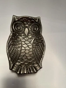 Owl Spoon Rest, Trinket Dish, Decor Pewter color - Picture 1 of 14
