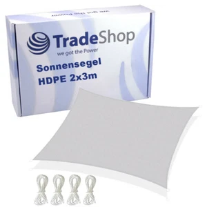 Sonnensegel 2x3m HDPE luftdurchlässig wasserdurchlässig Schatten Garten Balkon - Bild 1 von 5