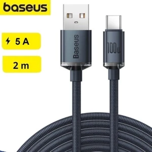 Baseus Kabel szybkiego ładowania USB Typ C 100W Kabel do transmisji danych USB C Kabel do Samsung 2m - Zdjęcie 1 z 6