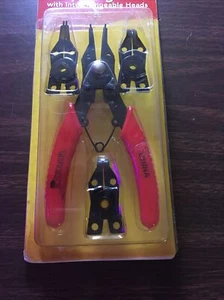 Pittsburgh Snap Ring Pliers 03316 With three Interchangeable Heads-New - Picture 1 of 8