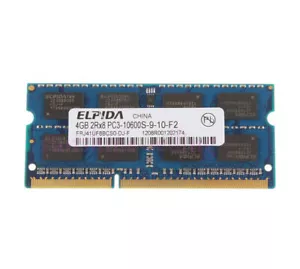 Elpida 4GB 2Rx8 PC3-10600 DDR3 1333Mhz Memory RAM SO-DIMM Laptop for Intel #DH - Picture 1 of 5