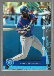 2005 Bowman's Best First Year Juan Senreiso #58 Rangers