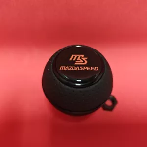 SCHWARZ LEDER MAZDASPEED SCHALTKNAUF für MAZDA 2 3 6 MX-5 CX-3 CX-5 SPORT RX8 NB - Picture 1 of 7