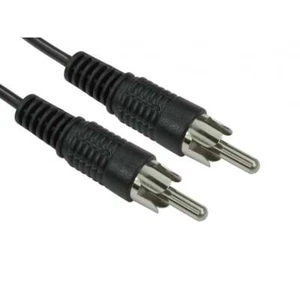 Single Phono Cable Speaker  Lead  RCA Male To Male Plug Audio 1.2m to 10m - Picture 1 of 2