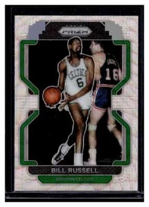 2021-22 Panini Prizm Silver Wave Prizm #254 Bill Russell Card (Qty) - Picture 1 of 2