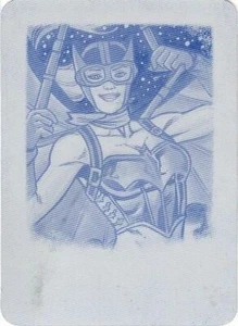 2019 Cryptozoic DC Comics Bombshells 3 Cyan Printing Plate 36 Batgirl UNIQUE! - Picture 1 of 1