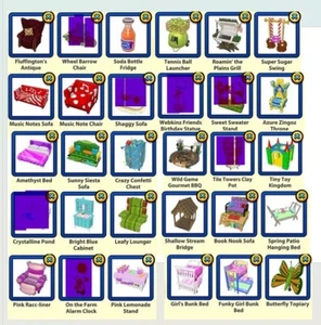 Webkinz classic Virtual Misc. items HTF please leave note reply to seller - Picture 1 of 1
