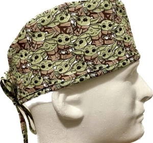 Star Wars Grogu Scrub Hat Chemo Cap - Picture 1 of 1