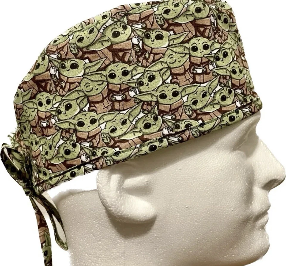 Star Wars Grogu Scrub Hat Chemo Cap - Image 1 of 1