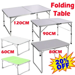Folding Camping Table Aluminium Picnic Portable Party BBQ Tables Indoor Outdoor - Picture 1 of 51