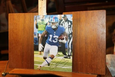 Foto preimpresión autógrafa de los Gigantes de Nueva York 5x7 de la NFL Odell Beckham  Foto 1 de 4