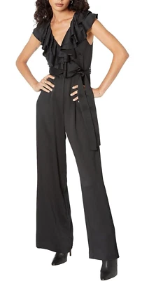 Mono negro de una pieza Mango Ofelia para mujer talla mediana Foto 1 de 4