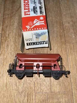 Fleischmann HO 5511 hopper wagon "Alkag" Red - Image 1 of 4