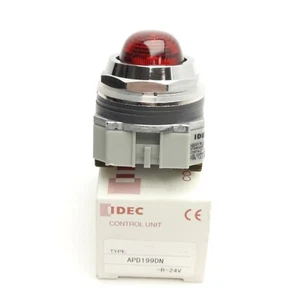 Luz piloto domo Idec APD199DN-R-24V, roja, 24V AC/DC, 30 mm de diámetro - Imagen 1 de 6