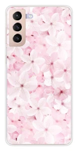 Coque en silicone imprimée compatible Samsung Galaxy S21 Plus Sakura - Photo 1 sur 3