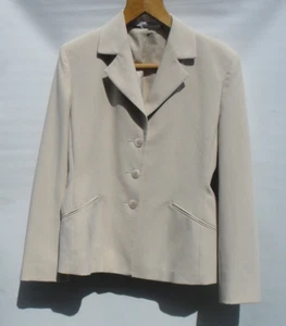 St Michael Womens Blazer Jacket Size 12 Petite Bust 35" Pockets Shoulderpads - Picture 1 of 13