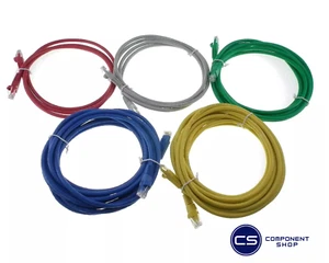 10x High Speed RJ45 Ethernet CAT5E Network LAN Cable Patch Lead lengths 0.5m-10m - Picture 1 of 17