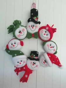 HEADS UP IT'S CHRISTMAS SNOWMAN WREATH SEWING PATTERN by Gail Penberthy - Picture 1 of 4
