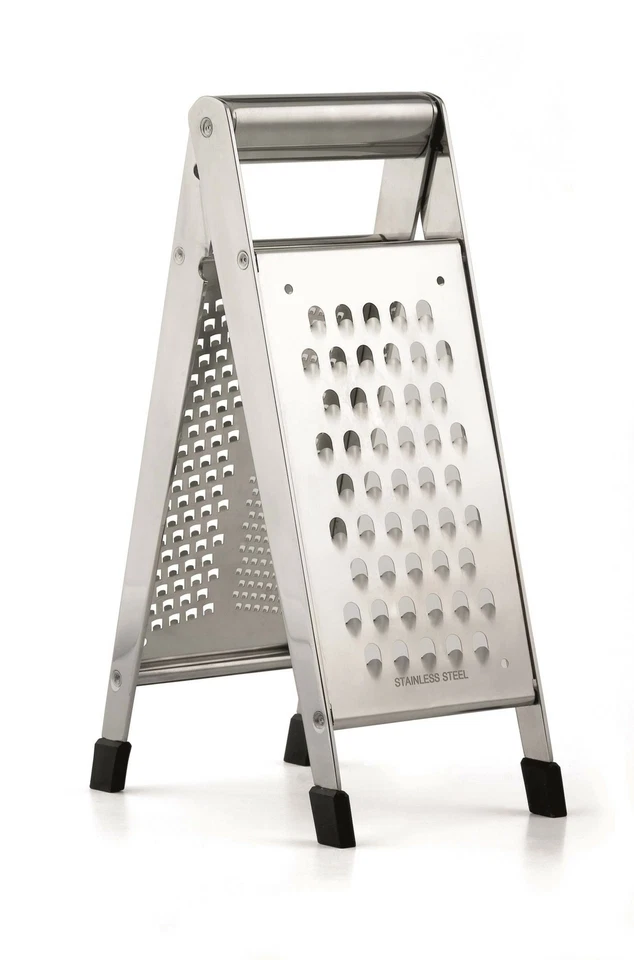 Weis 12453 Edelstahl Klappreibe Reibe mit 3 Reibeflächen