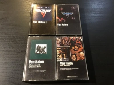 Van Halen Cassette Lot of 4 Different Tapes S/T II Fair Warning Women & Children - Imagem 1 de 3