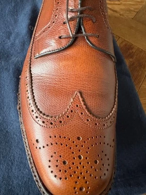 Yanko Herren Schuh / Halbschuh "Budapester"-Stil, honigbraun - Bild 1 von 4