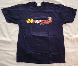Vintage Nascar Herren Hemd L Navy Jeff Gordon #24 Dupont Winners Circle Faded Racecar - Bild 1 von 7