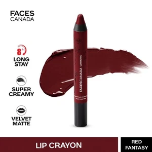 Faces Canada Ultime Pro Matte Lip Crayon With Free Sharpener - Red Fantasy 19 - Picture 1 of 10