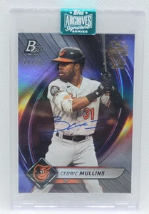 2024 Topps Archives Cedric Mullins Auto #ed 10/10 2022 Bowman Platinum Orioles - Bild 1 von 2