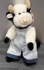 Ty Attic Treasures Madison die Kuh Plüsch - schwarz-weiße Kuh im Overall - Stil - Bild 1 von 2