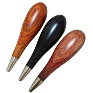 Manico in palissandro ebano fai da te per fare cuoio artigianato bordo gufo strumento lucidatura - Foto 1 di 7