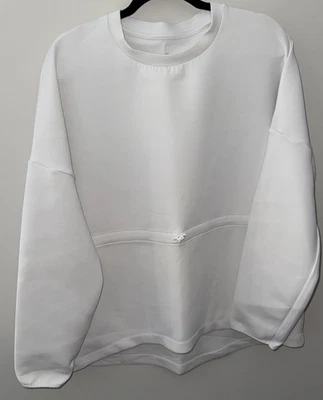 NUEVA Sudadera Sweaty Betty Grace Toggle Cuello Redondo - SB5879 - Gris Claro Marl - L Foto 1 de 4