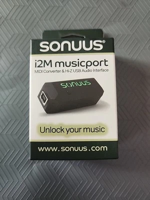 Sonuus i2M Musicport Midi Konverter und Hi-Z Gitarre USB Audio Interface NEU - Bild 1 von 4