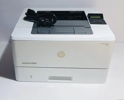 HP LaserJet Pro M404n Monochrome Printer with built-in Ethernet With Power Cord - Image 1 of 4