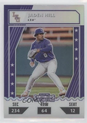 2021 Panini Elite Extra Edition College Tickets Optic Holo Jaden Hill #CTO-JH - Image 1 of 2