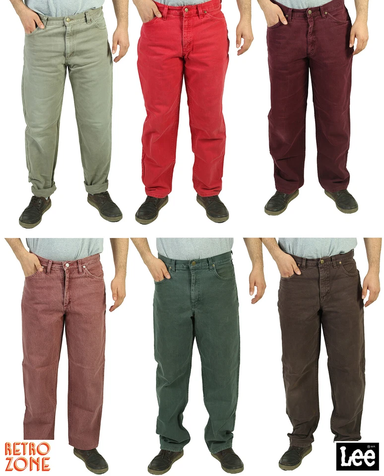 LEE HIGH WAISTED BAGGY DAD JEANS MENS VINTAGE GRADE A SIZE W28 W30 W32 W34 W36  - Image 1 of 1