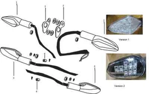 SFM / Sachs Blinker links hinten Version 2 P6766000001415000 ZX ZZ Modelljahr... - Bild 1 von 1