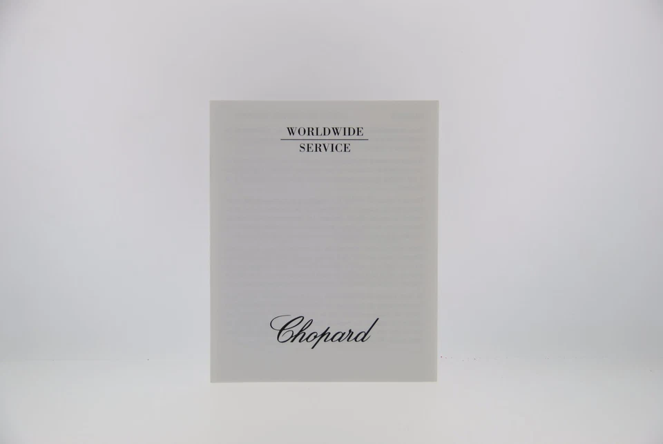 Chopard Worldwide Service Booklet Manual - Image 1 of 1