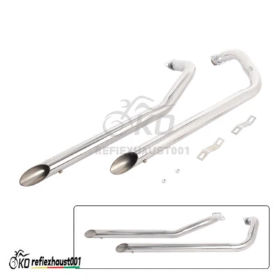Tubo silenciador sistema de exaustão para Honda Shadow Spirit / Aero 750 VT750C 2004-2024 - Imagem 1 de 4