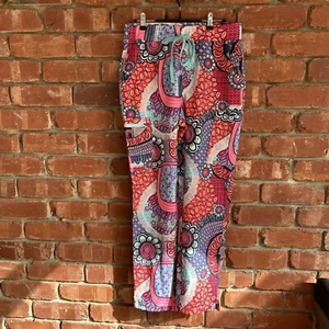 Gorman Scrub Em Up With Love Scrubs Pants Women’s Bright Pattern Pockets Size S - Picture 1 of 13