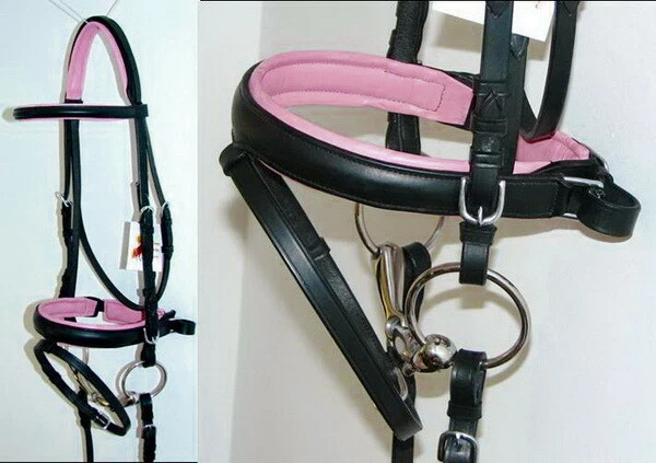 FSS Немецкие Шикарные РОЗОВЫЕ ДЕТСКИЕ Комфортные Мягкие Вожжи для Выездки РУКОЯТКА Езда Уздечка - Изображение 1 из 1