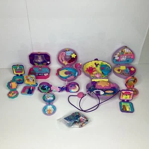 11x Mixed Polly Pocket Compact Toys w/ Figures (N3) W#622 - Picture 1 of 8