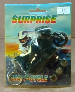 SURPRISE CRAZY-CYCLE Motorcycle Key Chain - Picture 1 of 14
