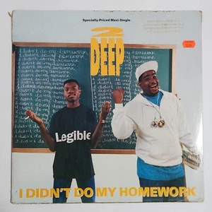 2 DEEP - 'I Didn't Do My Homework' 12" Vinyl Single Record 1990 U.S. PRESSING - Picture 1 of 6