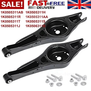 2x REAR LOWER SUSPENSION CONTROL ARM &BOLST FOR VW PASSAT GOLF MK5 MK6 EOS JETTA - Picture 1 of 14