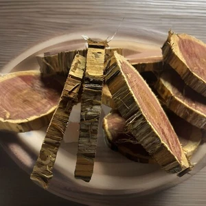 4" to 6" Red Cypress Log Slice Wood Disk Rustic Wedding Centerpiec Coaster Decor - Picture 1 of 2