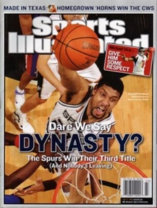 July 4, 2005 Tim Duncan San Antonio Spurs Variant Sports Illustrated Newsstand - Picture 1 of 1