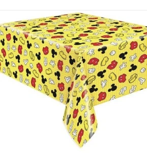 MICKEY MOUSE Retro PLASTIC TABLE COVER (1)~ Birthday Party Supplies Cloth Disney - Picture 1 of 2
