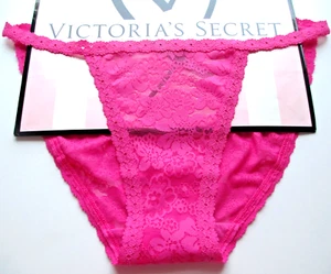 VICTORIA'S SECRET PINK Wink Lace String Bikini Panty VS Pink S M L XL - Picture 1 of 4